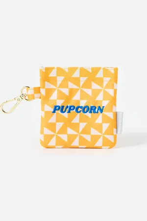 Oliver Bonas Pupcorn Yellow Geometric Fabric Treat Bag
