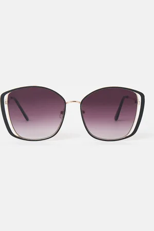 Oliver Bonas Metal Oversized Cat Eye Sunglasses