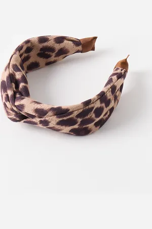 Oliver Bonas Laura Animal Print Twisted Knot Headband