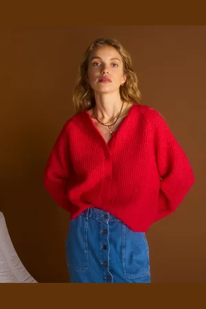 Oliver Bonas Ribbed Crew Neck Knitted Cardigan, size 8