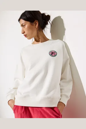 Oliver Bonas White Cat Graphic Sweatshirt, size 6