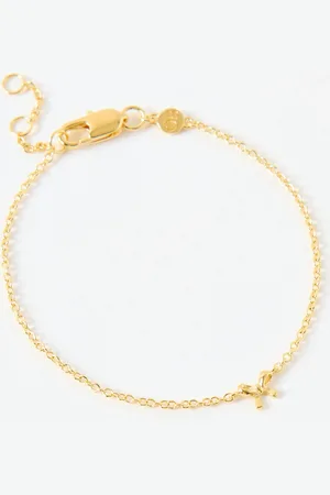 Oliver Bonas Paloma Plated Mini Bow Bracelet