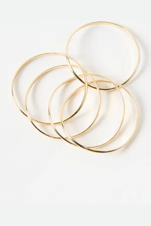 Oliver Bonas Moe Toned Interlocking Bangles