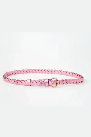 Oliver Bonas Metallic Twisted Jeans Belt, size Small