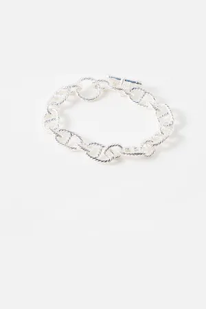 Oliver Bonas Calista Textured Plated Chunky Chain Bracelet