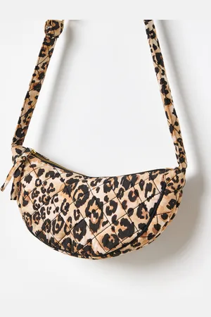 Oliver Bonas Becky Leopard Print Quilted Belt Bag