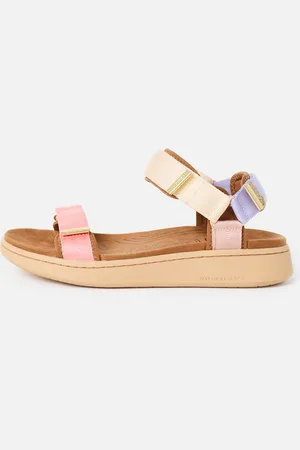 Woden Line Butter Pastel Velcro Chunky Sandals, size UK 3