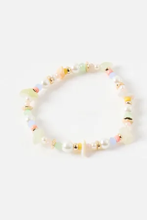 Oliver Bonas Jackson Beaded Faux Pearl Bracelet
