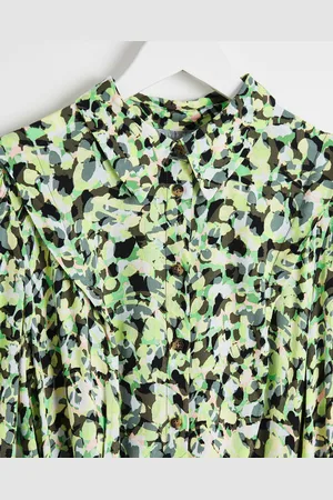 Oliver Bonas Marble Print Shirt Mini Dress, size 18