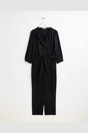 Oliver Bonas Collar V-Neck Long Sleeve Jumpsuit, size 8
