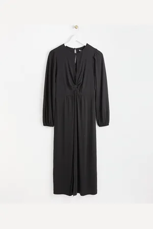 Oliver Bonas Twist Front Jersey Midi Dress, size 8