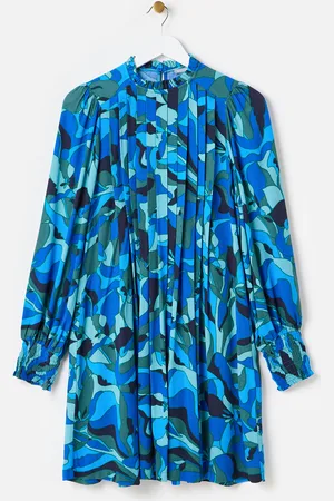 Oliver Bonas Abstract Pleated Mini Dress, size 6