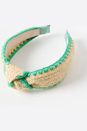 Oliver Bonas Rita & Natural Woven Knot Headband