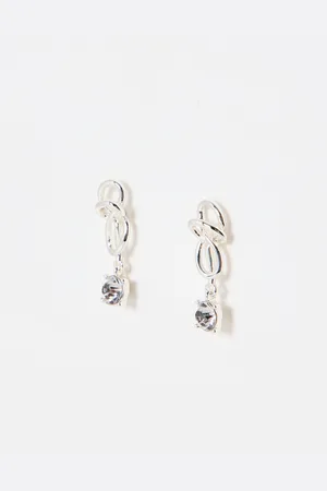 Oliver Bonas Kingsley Abstract Tone Drop Earrings