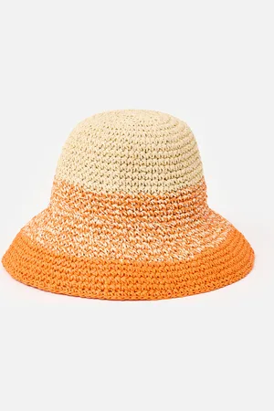 Oliver Bonas Ombre Straw Bucket Hat