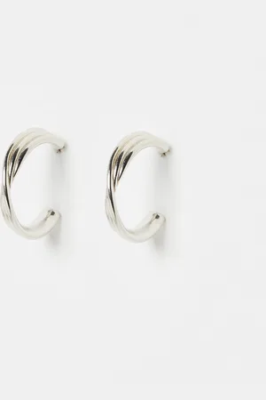Oliver Bonas Rai Interlinked Twist Hoop Earrings