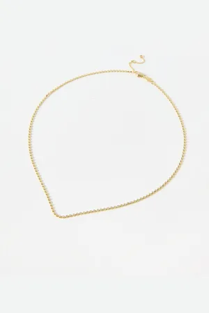 Oliver Bonas Demi Disc Plated Chain Necklace