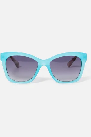 Oliver Bonas & Milky Faux Tortoiseshell Square Sunglasses