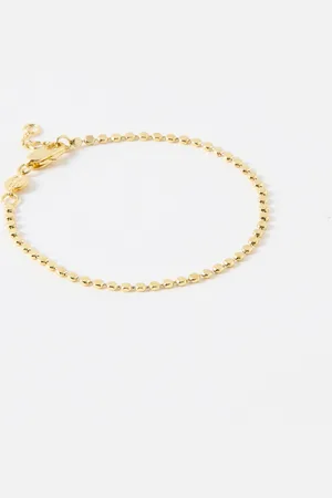 Oliver Bonas Demi Disc Plated Chain Bracelet