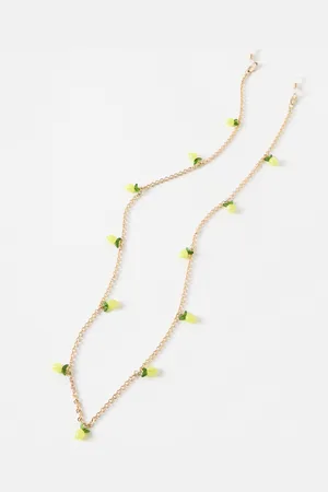 Oliver Bonas Lucia Lemon Beaded Charm Sunglasses Chain