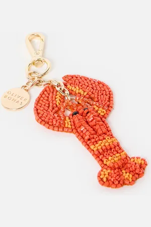 Oliver Bonas Beaded Lobster Charm Keyring
