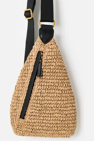 Oliver Bonas Brooke Straw Weave Belt Bag