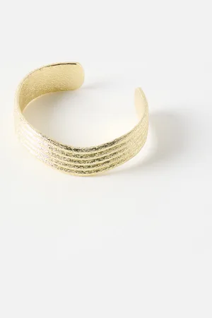 Oliver Bonas Monique Brushed Tone Cuff Bangle