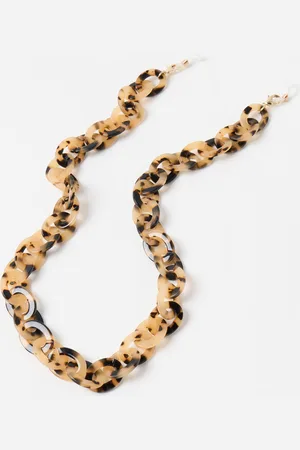 Oliver Bonas Aggie Milky Tortoiseshell Chunky Glasses Chain