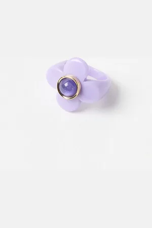 Oliver Bonas Nina Flower Statement Ring, size Small/Medium