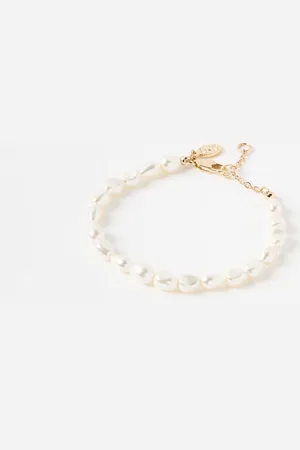 Oliver Bonas Fana Beaded Faux Pearl Bracelet