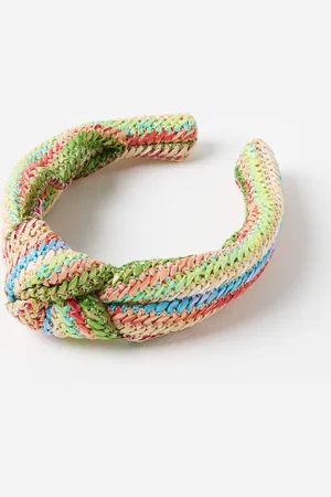 Oliver Bonas Nevine Rainbow Crochet Knot Headband