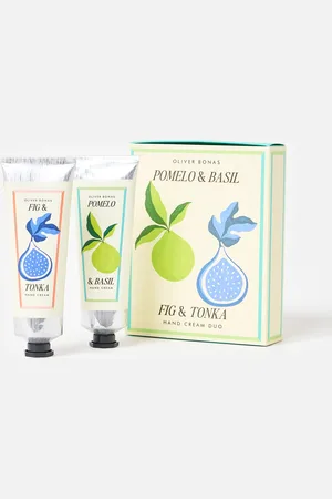 Oliver Bonas Pomelo & Fig Scented Hand Creams Gift Set