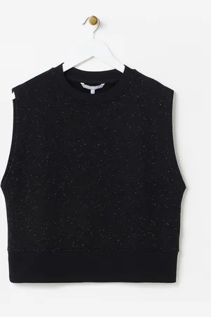 Oliver Bonas Speckled Sleeveless Sweatshirt Vest, size 6
