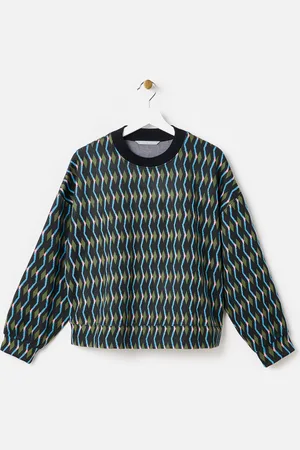 Oliver Bonas Geometric Knitted Sweatshirt, size 16