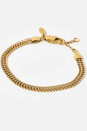 Oliver Bonas Sylvia Tone Stainless Steel Waterproof Chunky Chain Bracelet