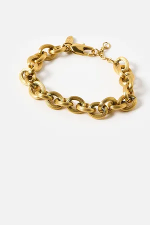 Oliver Bonas Jane Tone Stainless Steel Waterproof Chunky Chain Bracelet