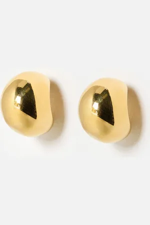 Oliver Bonas Anne Tone Stainless Steel Waterproof Chunky Hoop Earrings