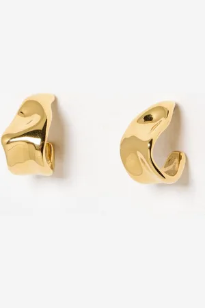 Oliver Bonas Margaret Tone Stainless Steel Waterproof Chunky Hoop Earrings
