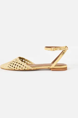 Anonymous copenhagen Senara 10 Braided Metallic Sandals, size UK 6