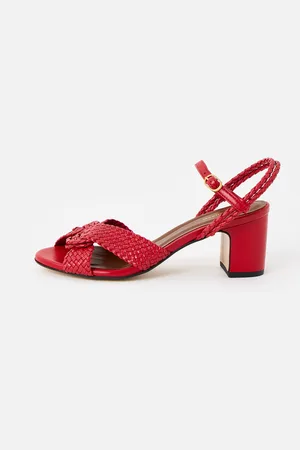 Anonymous copenhagen Dilaya 55 Braided Leather Heeled Sandals, size UK 7