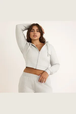 Organic Basics Weekend Crop Zip Hoodie XXS