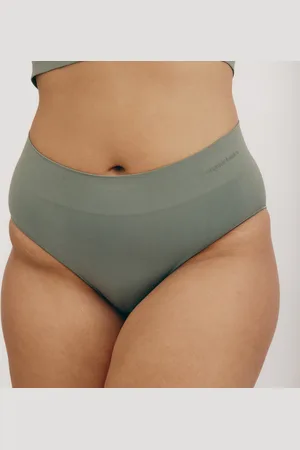 Organic Basics Smooth Hi-Leg Briefs 5-Pack Seaweed / Walnut / Hazelnut / Black / Black XXS