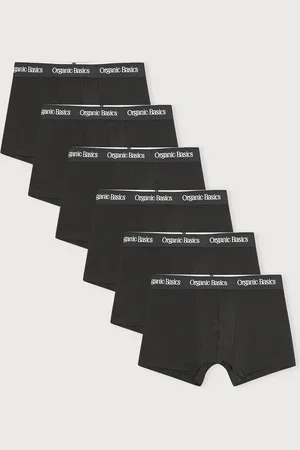 Organic Basics Core Trunks 6-Pack Black / White S
