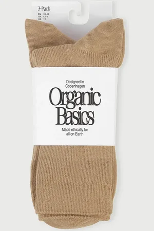 Organic Basics Core Crew Rib Socks 3-Pack 35-38