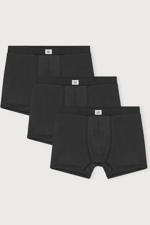 Organic Basics Core Icon Rib Trunks 3-Pack Black / Black / Black XS