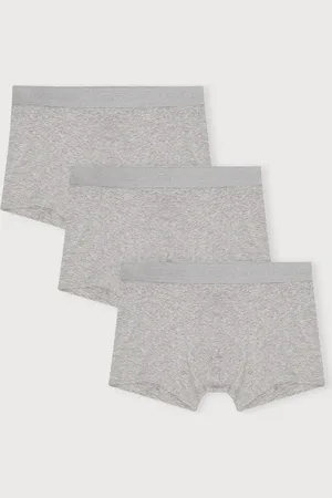 Organic Basics Core Trunks 3-Pack Grey Melange / Grey Melange / Grey Melange XS