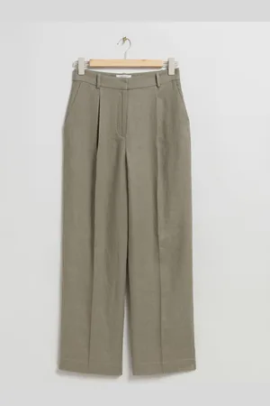 Trousers, High Waist Wide Leg Trousers