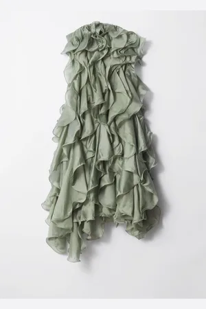 & OTHER STORIES Ruffled Chiffon Midi Dress