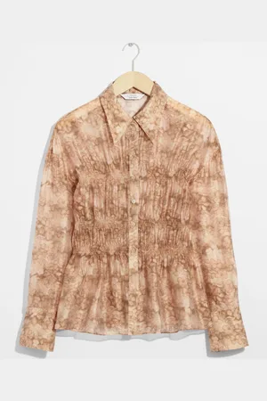 & OTHER STORIES Sheer Peplum Blouse
