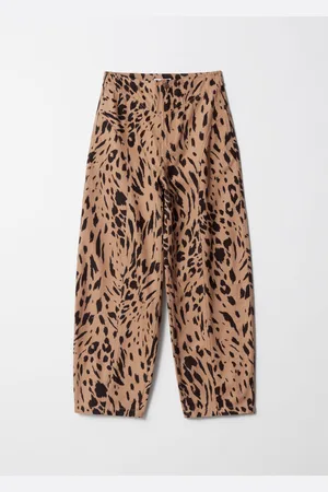 & OTHER STORIES Leopard-Print Barrel-Leg Trousers